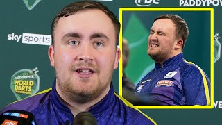 Luke Littler INSTANT REACTION to World Championship final loss Vs Humphries I CANT BE ANGRY [upl. by Haukom67]