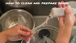 How to clean and prepare squid that doesnt leave an inky mess [upl. by Crin]