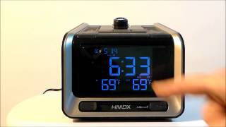 HDMX by Homedics HXB320 Sleep Station Projection Clock Radio [upl. by Scottie]