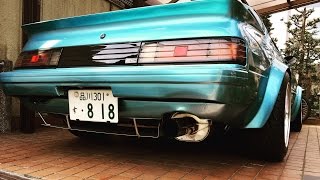 My MAZDA RX7 SA22C 13B NA Bridgy Tokyo Drive [upl. by Ennaitsirk]