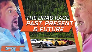 Epic Lamborghini Aventador NSX and Rimac Drag Race  The Grand Tour [upl. by Ahsi446]