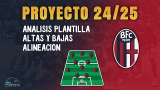 Fichajes BOLONIA de CHAMPIONS 2425  Análisis plantilla y alineación [upl. by Uriiah]