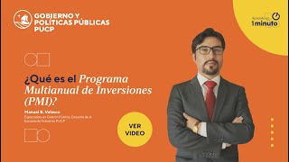 AprendeEn1minuto  ¿Qué es el Programa Multianual de Inversiones PMI [upl. by Gratiana]