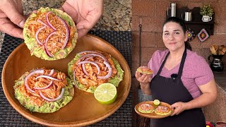 Tinga de Pollo en Tostadas  Receta de Cuaresma  La Herencia de las Viudas [upl. by Mina]