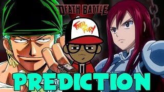 RORONOA ZORO vs ERZA SCARLET  DEATH BATTLE Prediction pt 1 [upl. by Jolenta]