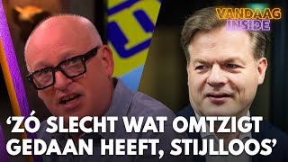 René oordeelt hard over Omtzigt Zó slecht wat hij gedaan heeft stijlloos man  VANDAAG INSIDE [upl. by Jeff]