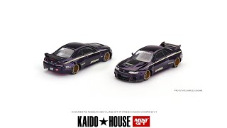 Mini GT 072 Nissan Skyline GTR R33 Kaido Works V1 Car Model KHMG072 [upl. by Kaitlin828]