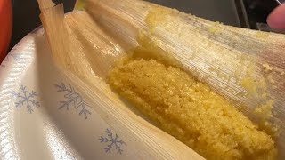 Facil receta de Tamales de piña con masa ya preparada de tienda [upl. by Annoerb]