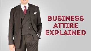 Business Attire Dress Code For Professional Men [upl. by Recneps]