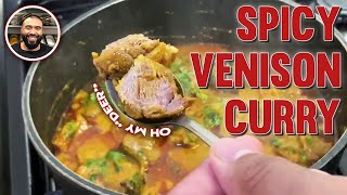 HOW TO COOK A SPICY VENISON CURRY  DEER MEAT CURRY [upl. by Somerville74]