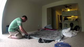 Deflating a Coleman Air Mattress [upl. by Kristofer]