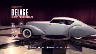 LA Noire Vehicle Guide  Bonus Delage D8 120 S Poutout AeroCO [upl. by Leile697]