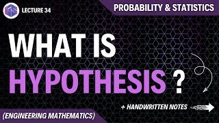 Lec34 Hypothesis  Probability and Statistics [upl. by Drannek]