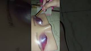 Purple pink eye look Creative eye look tutorial Creative makeup tutorial My vlog [upl. by Lysander]