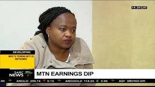 MTN earnings dip CEO Rob Shuter reacts [upl. by Ahseuqram]