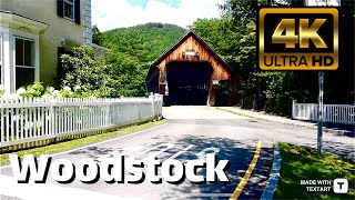 【4K】Woodstock Vermont  Day Walk  July 2023 [upl. by Elumas]