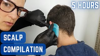 ASMR Scalp Treatment amp Exam Compilation Almost 5 Hours [upl. by Naneek]