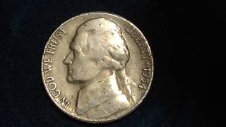 1954 S Jefferson Nickel Mintage 29 Million Value Starting at 10 Cents [upl. by Alexina]