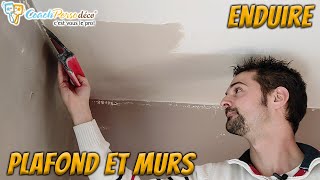 Enduire efficacement un plafond et des murs avec de lenduit garnissant [upl. by Puglia101]