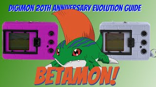 How To Get Betamon  Digimon VPet Evolution Guide  20th Anniversary Digimon Digivice [upl. by Eirallih743]