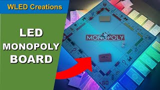 This LED Monopoly Game Board is the Coolest Way to Play [upl. by Sirej]