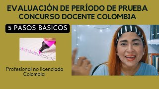 Evaluación de prueba docente 5 pasos básicos  concursodocente [upl. by Amadas699]