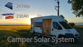 3  Solar panel installation  Peugeot Boxer Camper Conversion [upl. by Janeva]