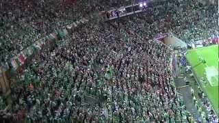 Irish Fans Sing Fields of Athenry Against Spain Euros 2012 [upl. by Nanoc]