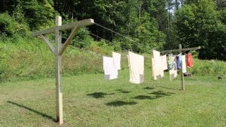 How to make  build a Clothes Line by Jon Peters [upl. by Airehtfele627]