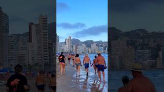 Levante Beach Benidorm Spain Hot Day 🌴 [upl. by Carvey]