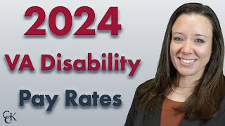 2024 VA Disability Pay Chart and Compensation Rates [upl. by Clyve]