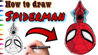 How to Draw Spiderman  howtodraw youtubekids spiderman [upl. by Hareehahs]