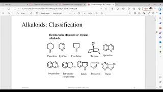 Isoquinoline Alkaloids amp Indole Alkaloids [upl. by Yerfej]