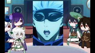 Archons react to Aether as Gojo  jjk Genshin impact  Reaction  gacha life 2  Cringe [upl. by Lymn92]