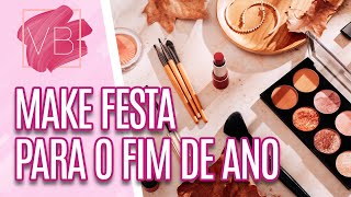 Dica de MAQUIAGEM para festa de FIM DE ANO  Você Bonita 12122023 [upl. by Haidabo]