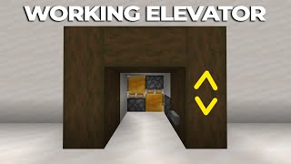 How to Make Elevator In Minecraft Bedrock 121 [upl. by Cynthla919]