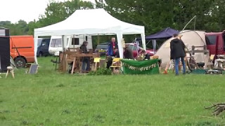 UK Green Woodworking View of the Bodgers Ball Field 2017 [upl. by Sheldon]