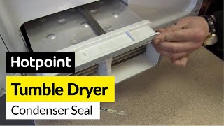 How to replace the tumble dryer condenser seal on a Hotpoint dryer [upl. by Schoenburg723]