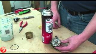 How to Clean a 4Cycle Engine Carburetor [upl. by Eahsed]