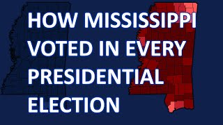 Mississippi Presidential Voting History [upl. by Otrebtuc]