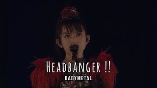 BABYMETAL  Headbanger lyrics [upl. by Lemert]