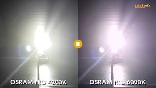 OSRAM HID Kit 4200K vs 6000K [upl. by Mazman720]