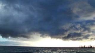 Beautifully structured winter storm from Glenelg Beach Adelaide 260709 500pm [upl. by Elatnahc]