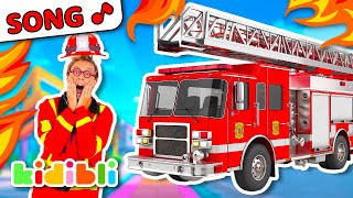 Call the Firefighters  Fire Trucks Song for Kids  Kidibli [upl. by Heinrike]