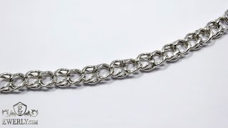 Womens silver bracelet 10 grams on hand Weaving quotSpanish Bismarckquot [upl. by Boyes960]