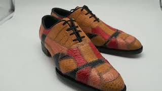 Patchwork mens dress shoes [upl. by Ellecram334]