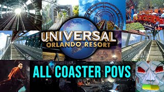 Universal Orlando Resort All Roller Coaster POVs [upl. by Ellehs635]