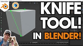 How to Use the KNIFE Tool in Blender [upl. by Amluz]