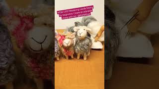 Mastering needle felting for beginners Create an adorable sheep with me 🐑 needlefelting [upl. by Amasa772]