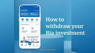 How to withdraw your Ria investment [upl. by Clarkson]